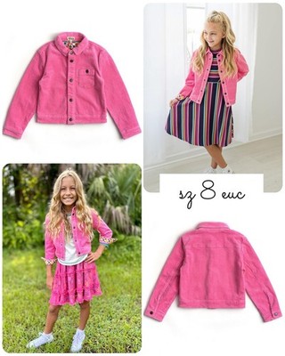 Sz 8 Finding Foxtale Pinky Promise Pink Scout Jacket  Corduroy Like Matilda Jane