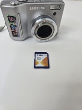 Samsung Digital Camera S1050 10.2MP Silver +2 Gb Memory Card