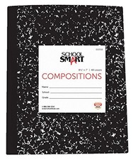 Flexible Cover Marbleback Composition Books, 8.5" x 7", 48-Sheet Count School