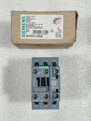 SIEMENS 3RT2027-1AG20 POWER CONTACTOR 32AMP COIL VOLTAGE 110V 50/60 HZ FREE FAST