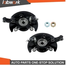 Labwork Pair Front Wheel Hub & Bearing Knuckle Assy For Honda Civic 03-05 698494