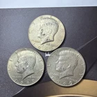 1965-1969 John F. Kennedy 3 Half Dollars 40% Silver