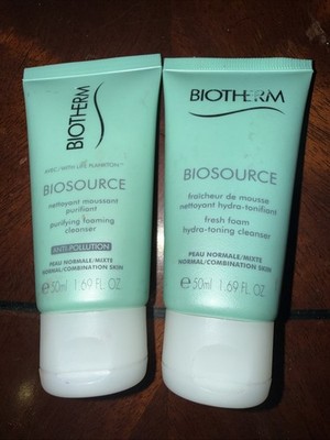 Biotherm Biosource Purifying Foaming Cleanser & Hydro-Toning Cleanser 2 pcs Set