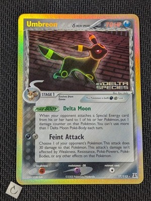 Umbreon EX 17/113 - Delta Species Stamped Reverse Holo Rare Pokemon TCG LP  | eBay