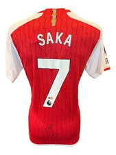 BUKAYO SAKA SIGNED ARSENAL FC 2023/24 HOME SHIRT (ACG CERT AG19310)