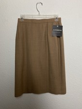 Vintage tan Liz Claiborne Knee Pencil Skirt New old stock Business Professional