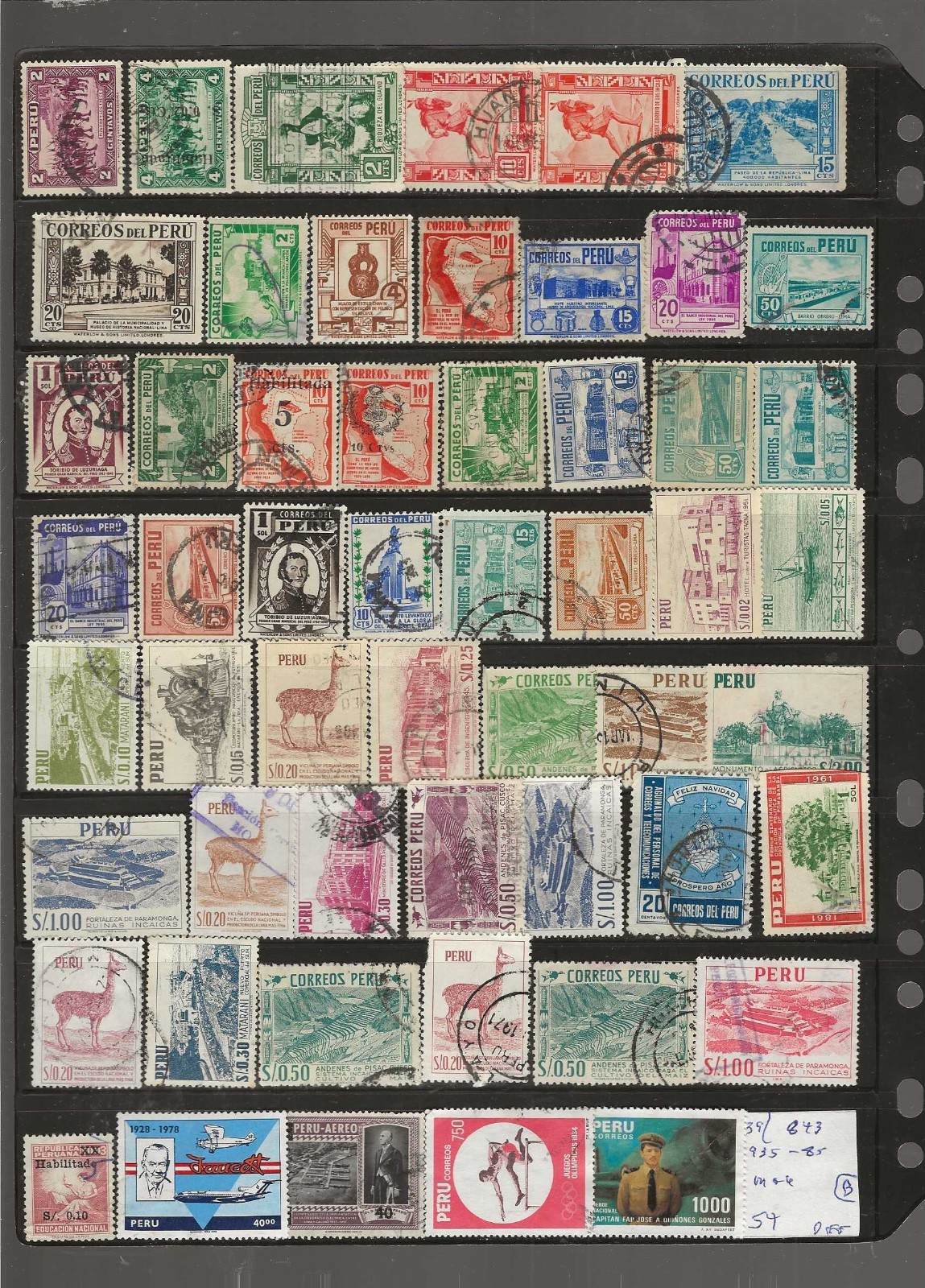 PERU...Sc #339/843...Mint & Used...1935/85...54 Different