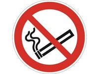 10Er Pack(Stk) Verbotszeichen Asr A1.3/DIN En Iso 7010 Rauchen Verboten Folie
