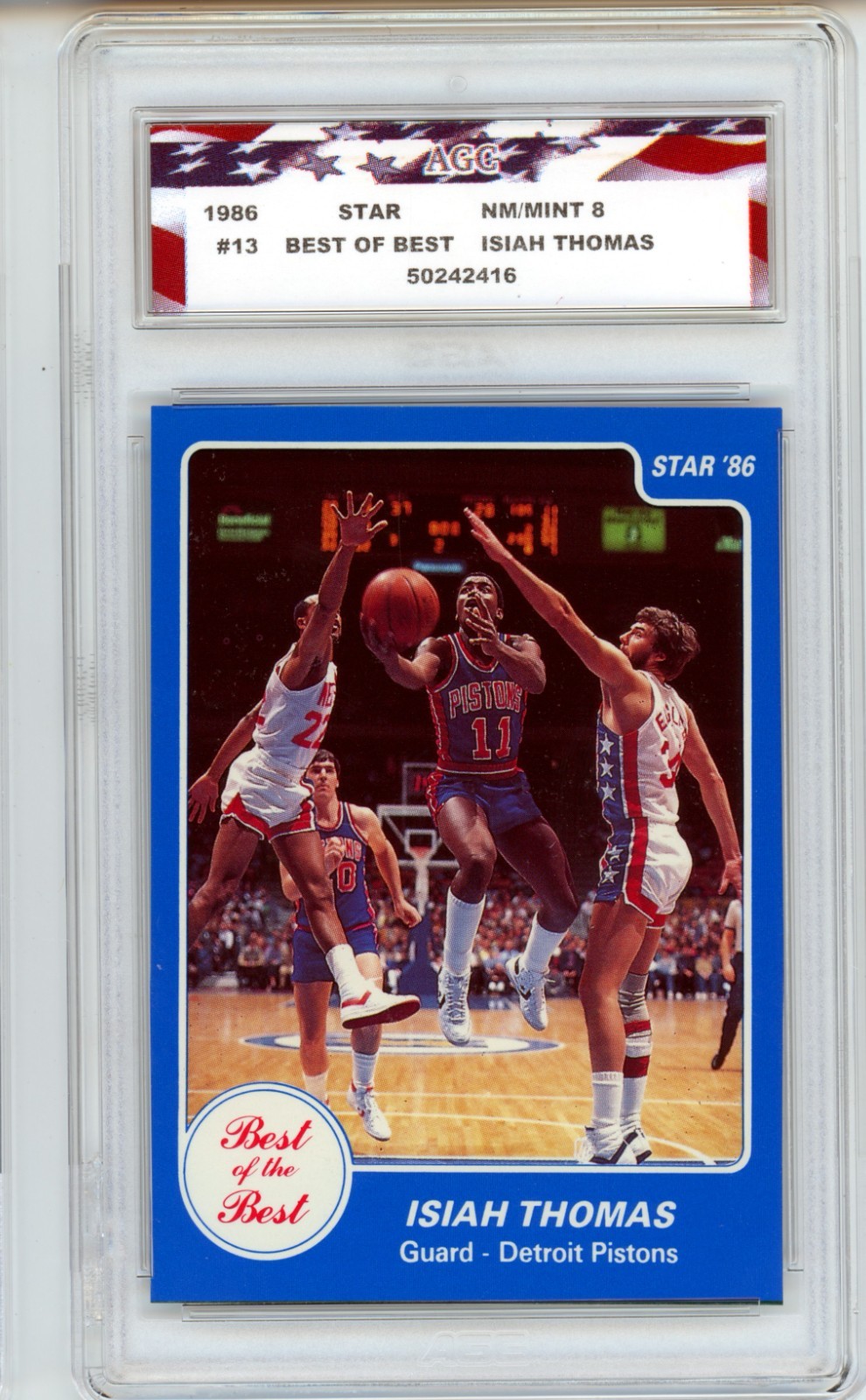 1986 Star Best of the Best #13 Isiah Thomas AGC 8 NM/Mint Detroit Pistons