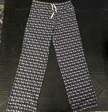 Vineyard Vines Boys Youth Pajama Pants S Navy Blue Whale Holiday Tree Logo