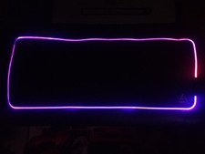 3x Large RGB Gaming Mouse Pad - color changing modes Oversized Glowing