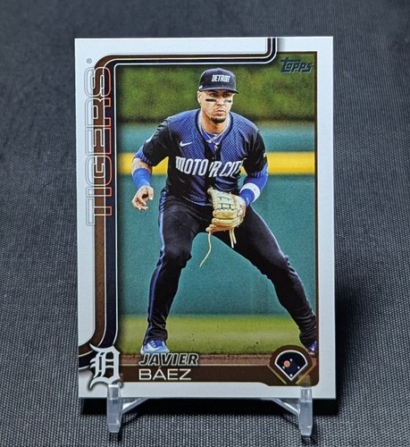 Javier Baez 2025 Topps Series 2 Baseball Card #545 Detroit Tigers