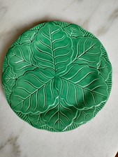 Ceramiche Ivos Pacetti Albisola - Piatto in ceramica smaltata a forma di foglia