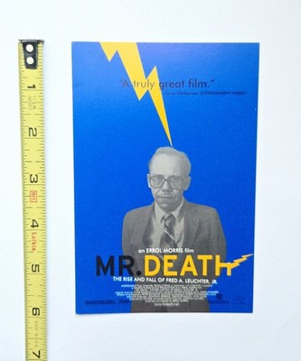VINTAGE 1999 MR DEATH MOVIE PROMO POSTCARD THE RISE & FALL OF FRED A LEUCHTER JR