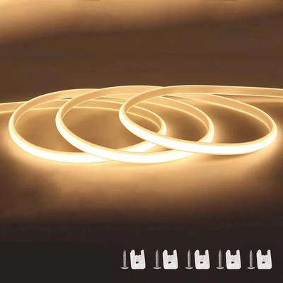 110V 220V Cob LED Strip Light Super Bright waterproof With EU US Power Supply