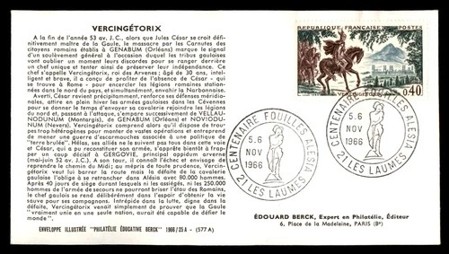 Mayfairstamps France FDC 1966 Knight on Horse Vercingetorix First Day Cover aaw_
