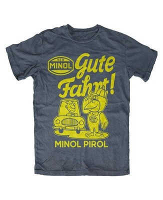 Minol Pirol T-Shirt DDR Retro Kult IFA VEB Trabant Simson Wartburg Legende