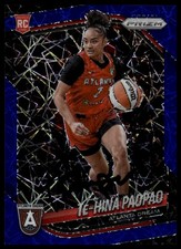 2025 Prizm WNBA #61 Te-Hina Paopao Blue Velocity Prizms Signed Card Auto IP