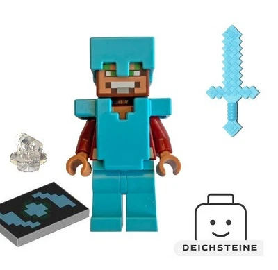 Lego® Minecraft min255 Hero - Medium Azure Legs ⭐️ NEU ⭐️ Minifigur - Bild 1 von 3