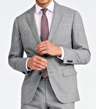 2025 BROOKS BROTHERS Fitzgerald Gray Sport Coat Suit Blazer 40R Wool Slim