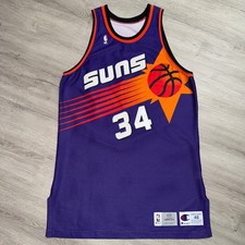 CHARLES BARKLEY Phoenix Suns Pro Cut Champion Jersey 1993-94 Authentic Team Game