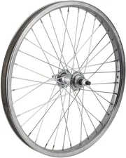 Wheel Master Rear Bicycle Wheel 20 x 1.75, 36H, Steel, Bolt On, Silver Chrome...