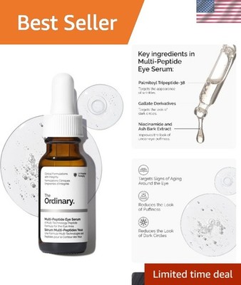 The Ordinary Multi-Peptide Eye Serum 0.5oz - Brightens & Reduces Puffiness