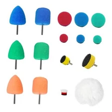 16PCS Mini Buffing Polishing Pads, Car Detail Sponge Buffing Mini Polisher 