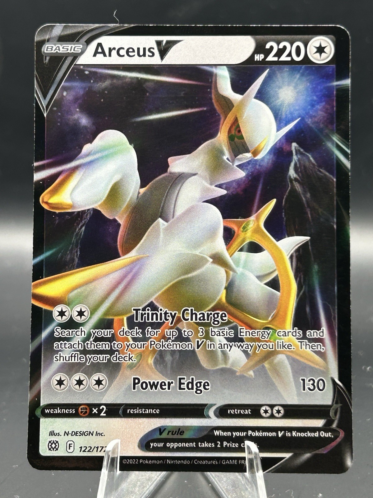 Pokémon TCG Arceus V Sword & Shield: Brilliant Stars 122/172 Holo Ultra Rare, NM