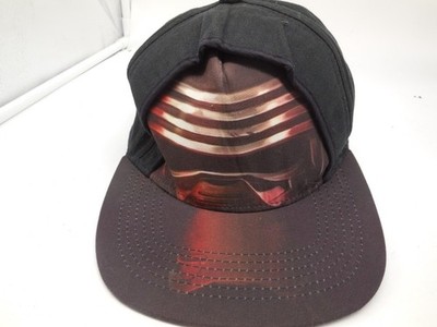 DE1 Star Wars Hat First Order Adjustable Fitted Red And Black Disney SnapBack