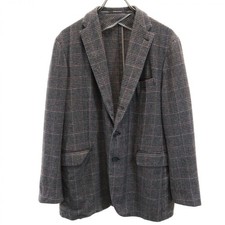 Used TAGLIATORE made in Italy Check Pattern wool blend tailored jacket 50 Men's