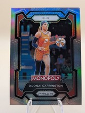 2024 WNBA Monopoly Prizm Basketball DiJonai Carrington card Silver Prizm #17 Sun