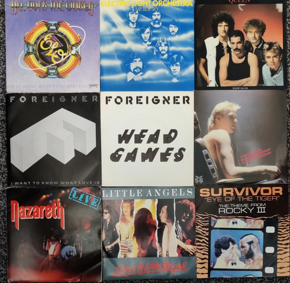 JOB LOT OF 100 X 7" SINGLES - ALL ROCK, HARD ROCK, HEAVY METAL etc, (ALL LISTED) - Image 4 of 4