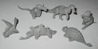 Marx 1960s Prehistoric Play Set Medium Dinosaurs Group Complete Set