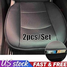2x For Nissan Car Front Driver Seat Cover Leather Full Surround Breathable Black