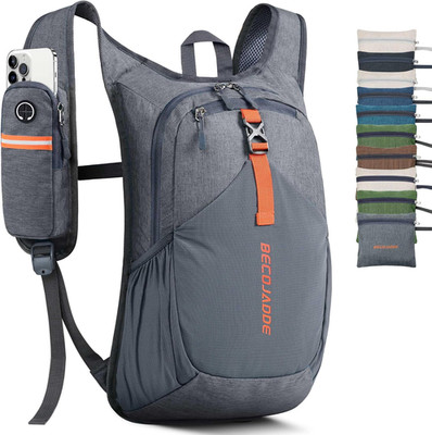 15L Small Hiking Backpack for Men Women Foldable Packable Back Pack Ultralight H