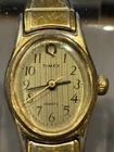 Vintage Timex Q Women's Dainty Quartz Watch w/stretch Band New Battery