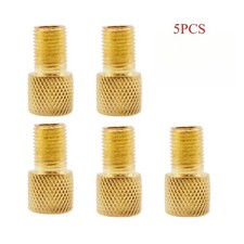 5 Pcs Brass Presta Valve Adapter - Convert Presta to Schrader for Bike, E-Bike,