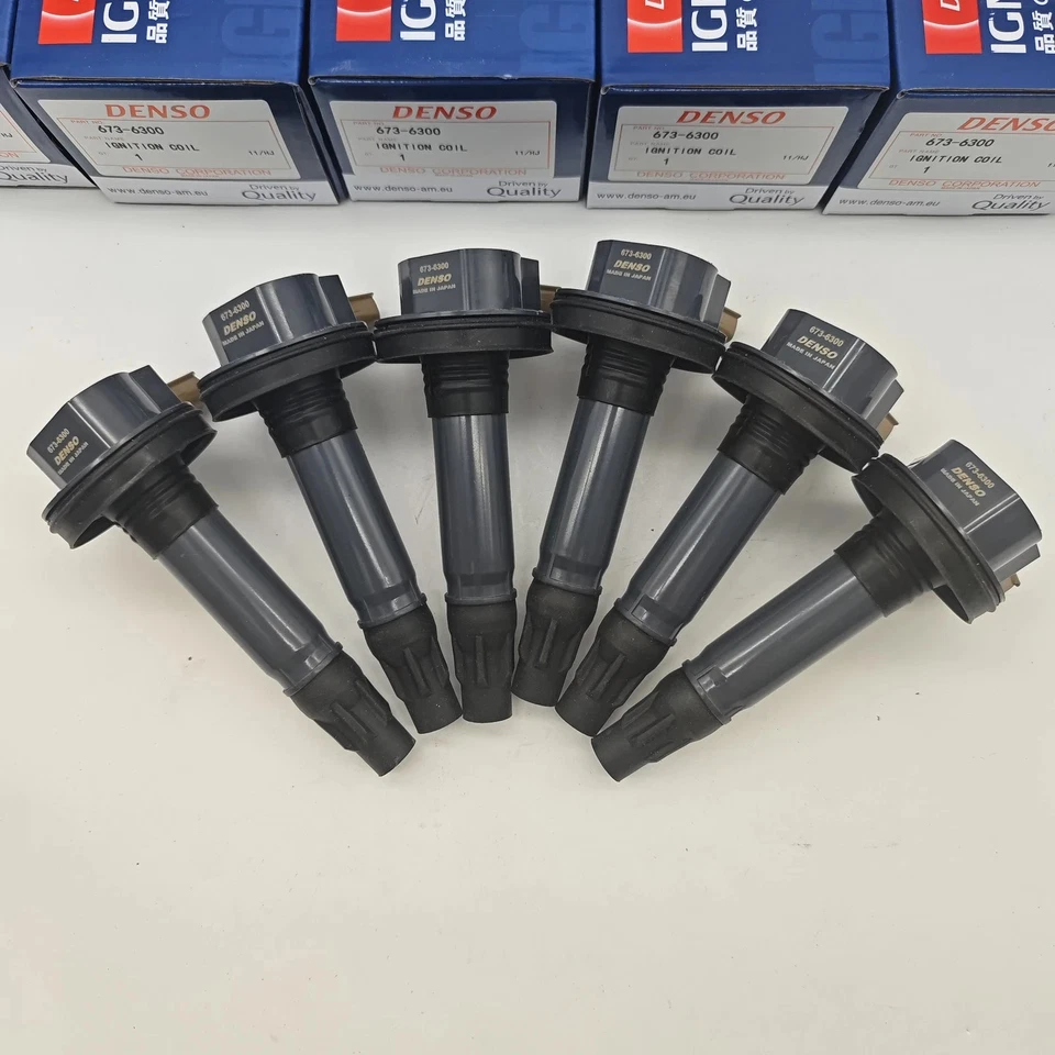 6Pcs Denso Ignition Coils 673-6300 For 2011-19 Ford F-150 Explorer V6 3.5L UF646 Foto 3 de 4