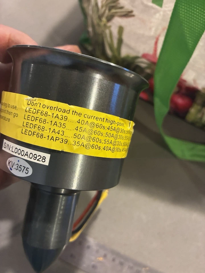 Ventilador de conductos metálicos de 70 mm con motor sin escobillas Edf NOS R/c modelo avión Foto 3 de 4