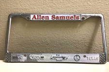 Allen Samuels Geo Chevrolet Mercedes Dealer License Plate Frame Waco Texas Allen Samuels Geo Chevrolet Mercedes Dealer License Plate Frame Waco Texas