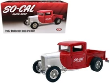 1932 Ford Pickup Truck "So-Cal Speed Shop" Red and White Limited Edition to 5...