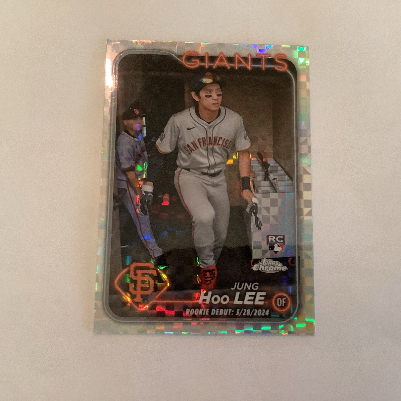 2024 Topps Chrome Update Series - Rookie Debut Jung-Hoo Lee #USC185 Prism