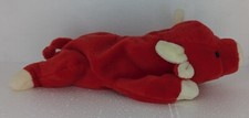 Ty Original Snort Bull Beanie Baby 1995 Plush Stuffed Animal Rare Chicago NWT