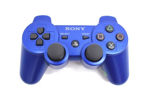 Manette officielle authentique originale Sony Dual Shock 3 PS3 bleue - Photo 1 sur 12