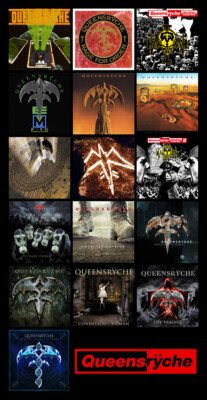 QUEENSRYCHE album discography magnet (4.5'' x 3.5'') digital noise alliance