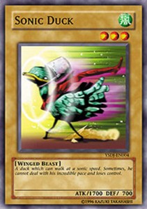 Sonic Duck - YSDJ-EN004 - Common - 1st Edition x3 - Near Mint
