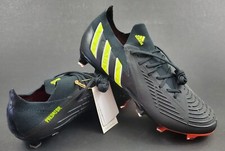 Adidas Predator Edge.1 L FG, Black/Red/Yellow, Size 8.5 GW1023