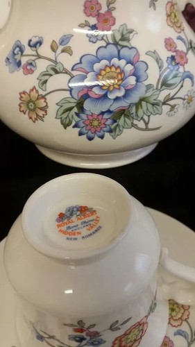 Royal Albert Hidded Valley nuevo juego de té romance 16 piezas tetera tetera taza leche - Imagen 2 de 12