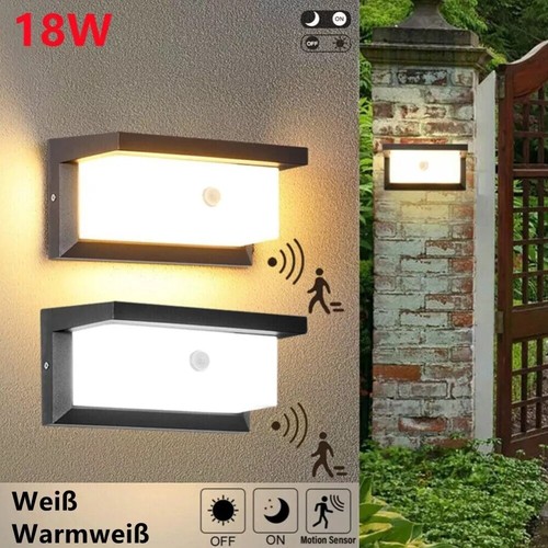 18W LED Wandlampe Leuchte Sensor Dechkenlampe Flurlampe IP65 Wandleuchte Außen - Bild 2 von 23